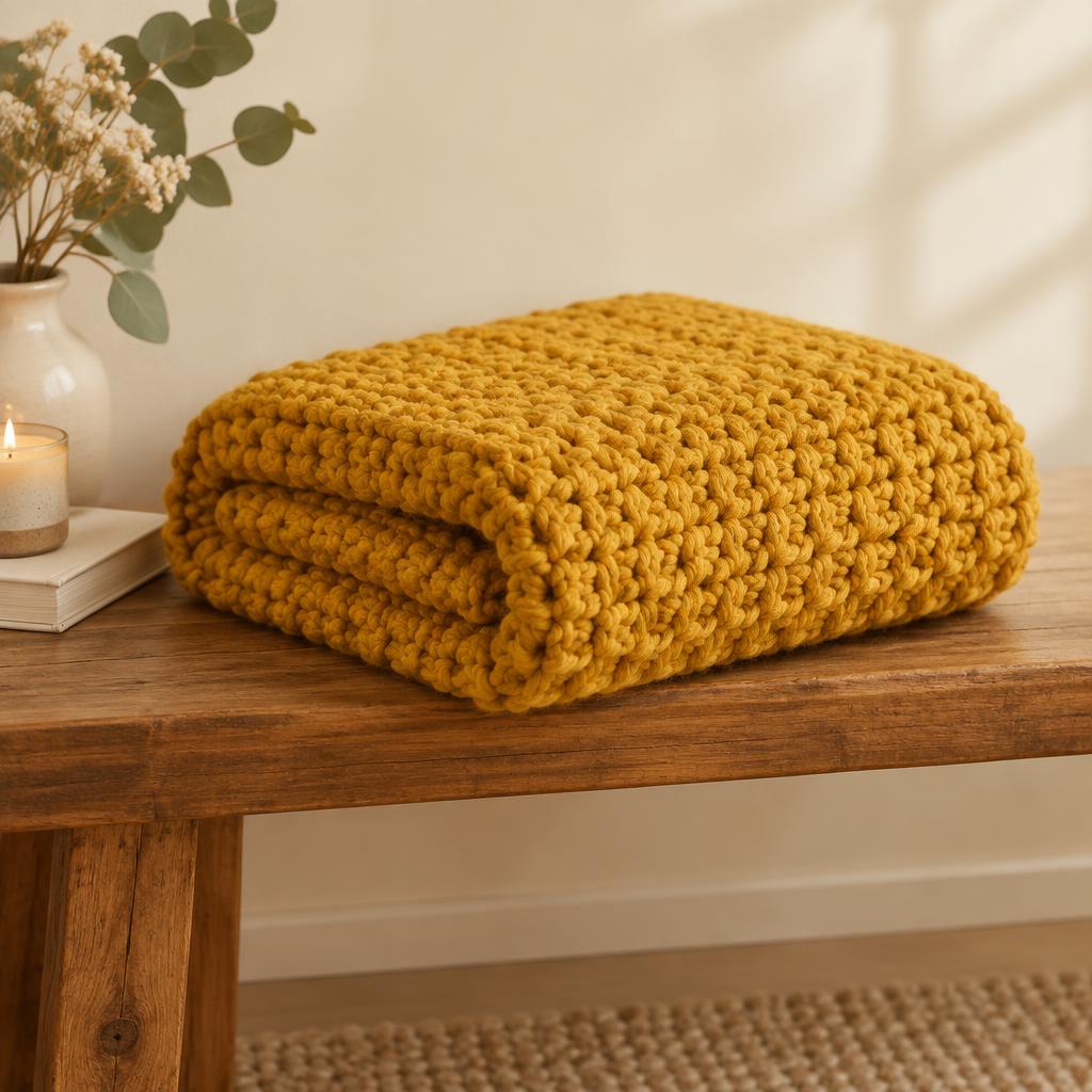 Honey Chunky Throw
